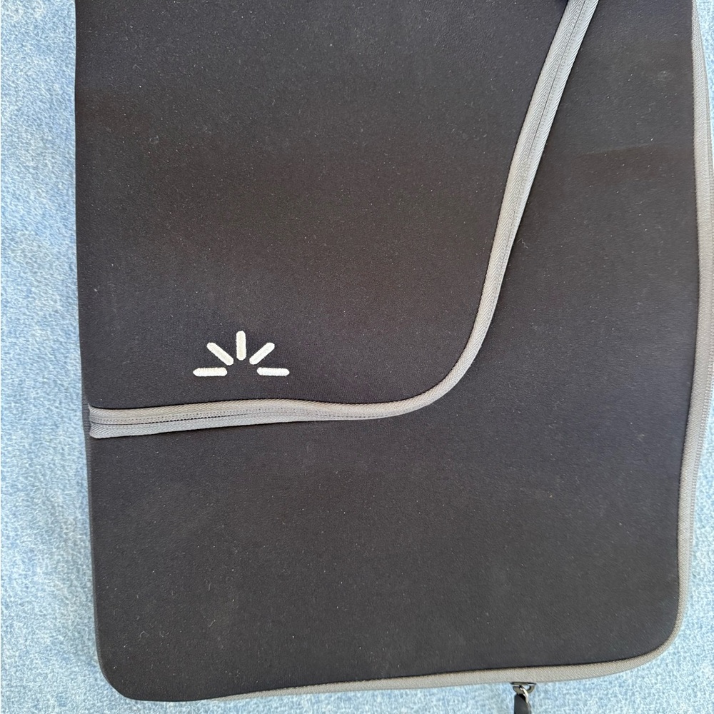 Black and Gray Laptop Sleeve